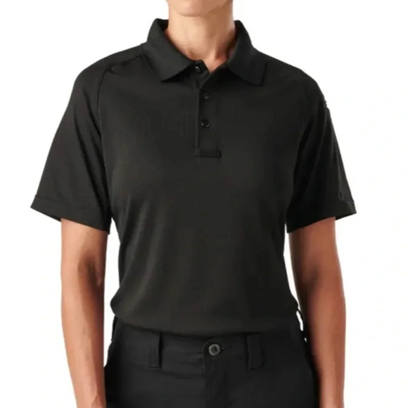 5.11 Tactical WOMEN’S PERFORMANCE SHORT SLEEVE POLO Black 2 Small, 1 Med NWT - Picture 1 of 8
